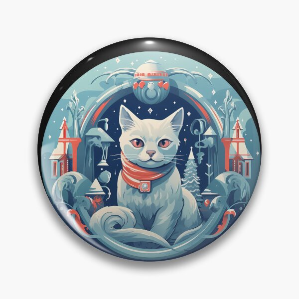 Item preview, Russian Blue Cat Xmas, Love Cats designed and sold by Logiamerch.