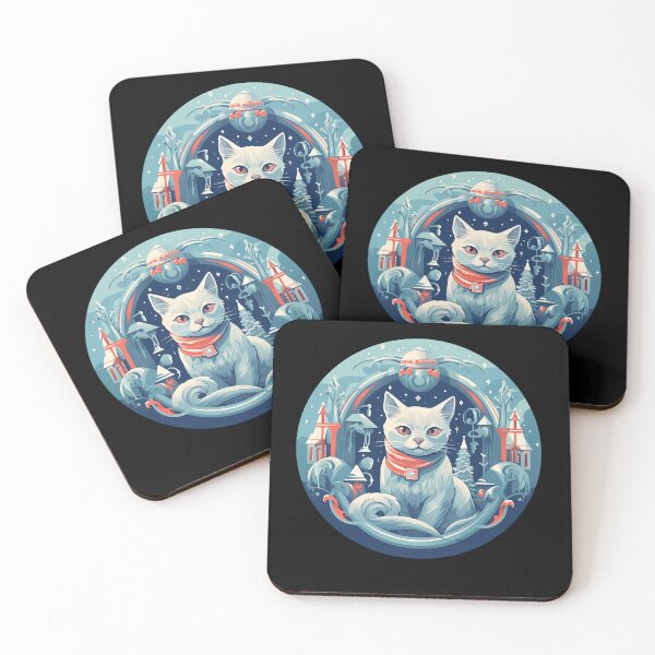 Item preview, Russian Blue Cat Xmas, Love Cats designed and sold by Logiamerch.