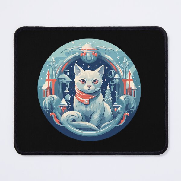 Item preview, Russian Blue Cat Xmas, Love Cats designed and sold by Logiamerch.
