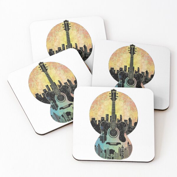 Item preview, City Guitarist Urban, Rock Cityscape Guitar designed and sold by unicornunicorn.