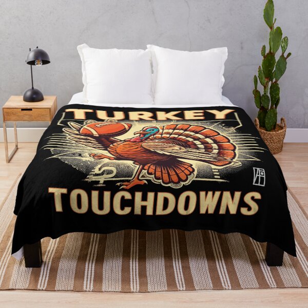 Artikelvorschau,  Türkei Touchdowns – Lustiger Fußball – Thanksgiving Happy entworfen und verkauft von ArtProjectShop.