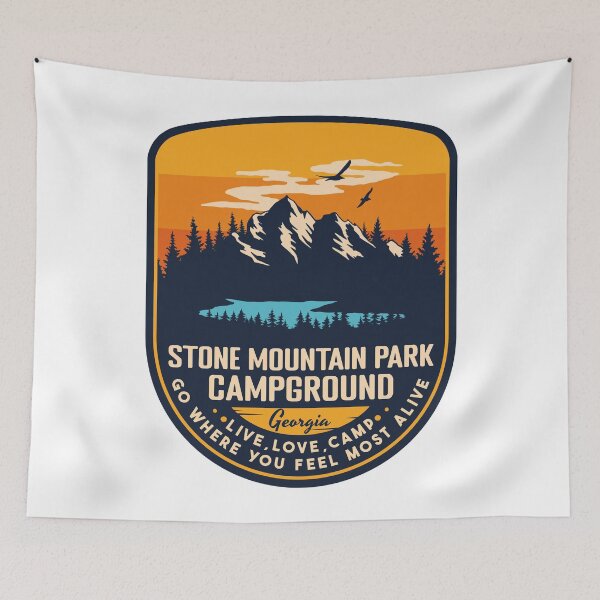 Item preview, Stone Mountain Park Campground Georgia GA Badge Forest and Wilderness  designed and sold by mountainfad.
