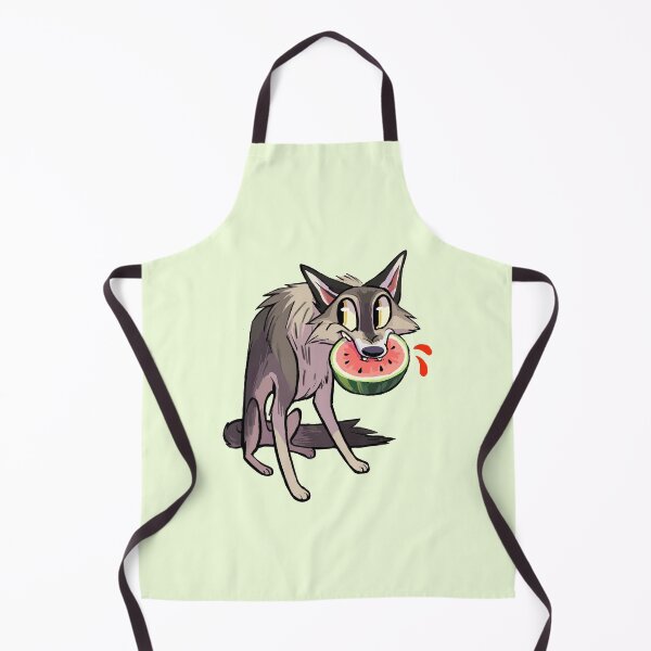 Item preview, Watermelon Wolf, Cute Funny Cartoon, Wolf Meme designed and sold by Emo Barkz.