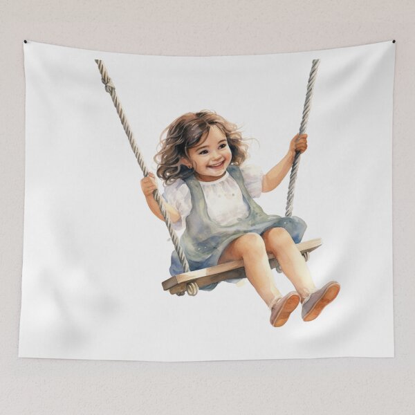 Item preview, Girl on a Swing designed and sold by Sketch-Shack.