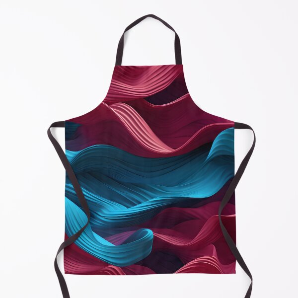 Item preview, Satin Tides: Luxurious Waves in Burgundy and Teal designed and sold by VectorPlace.