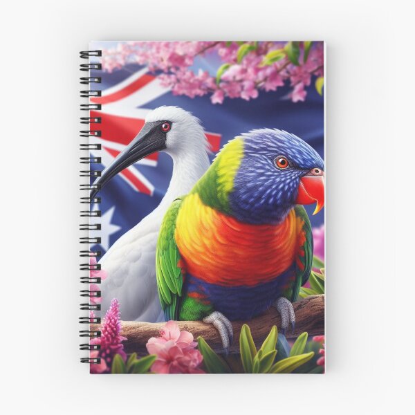 Item preview, Rainbow lorikeet and bin chiken designed and sold by ArminGreen.