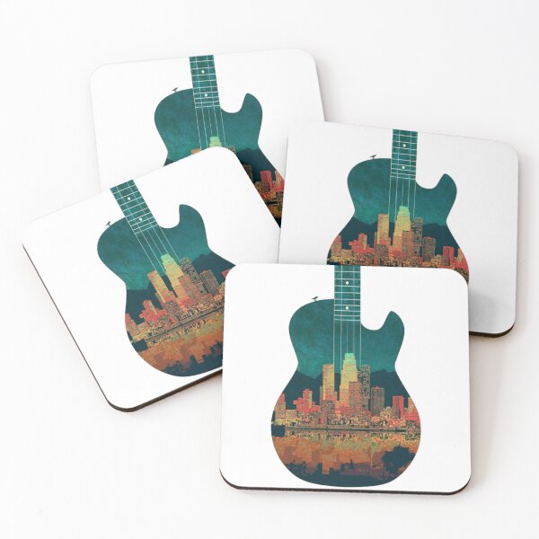Item preview, City Guitarist Urban, Rock Cityscape Guitar designed and sold by unicornunicorn.