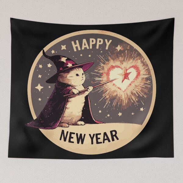 Item preview, Magical Happy new year designed and sold by TomFrontierArt.