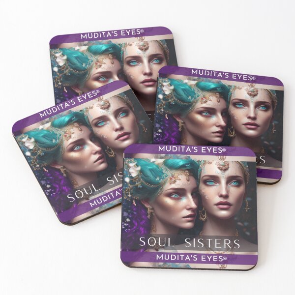 Item preview, Lovely "Soul Sisters" Colorful  Divine Feminine Sticker designed and sold by MuditasEyes.