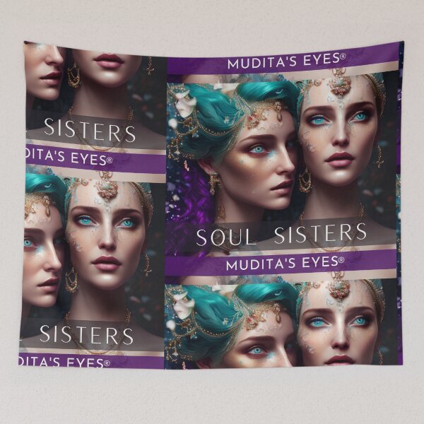 Item preview, Lovely "Soul Sisters" Colorful  Divine Feminine Sticker designed and sold by MuditasEyes.