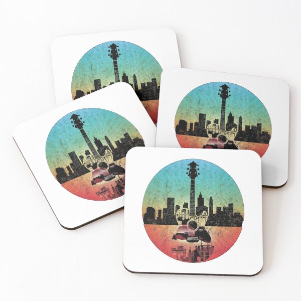 Item preview, City Guitarist Urban, Rock Cityscape Guitar designed and sold by unicornunicorn.