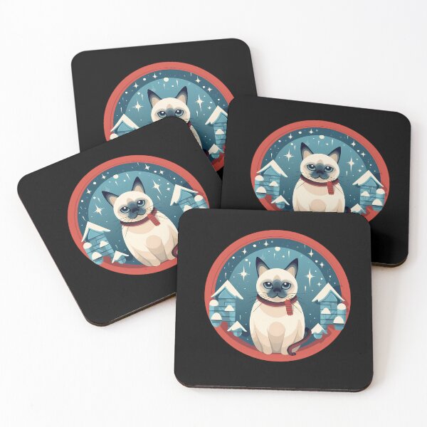 Item preview, Siamese Cat Xmas, Love Cats designed and sold by Logiamerch.