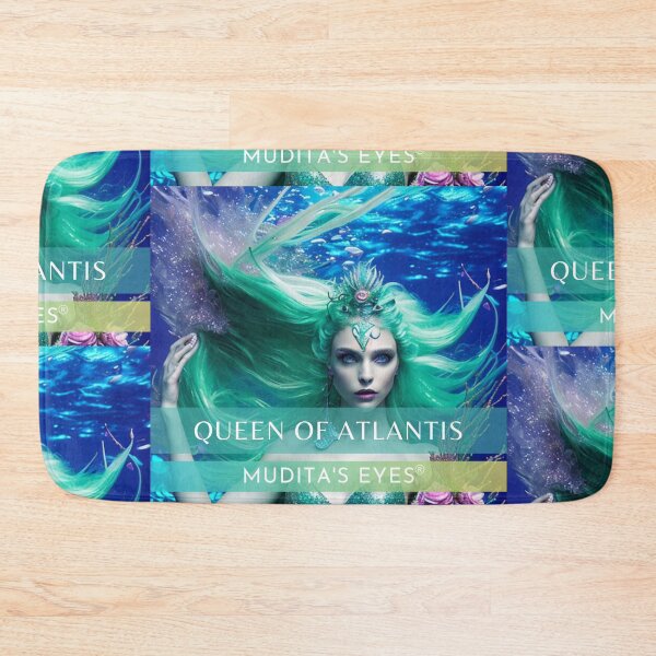 Item preview, Colorful "Queen of Atlantis" Colorful  Divine Feminine Sticker designed and sold by MuditasEyes.