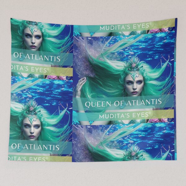 Item preview, Colorful "Queen of Atlantis" Colorful  Divine Feminine Sticker designed and sold by MuditasEyes.