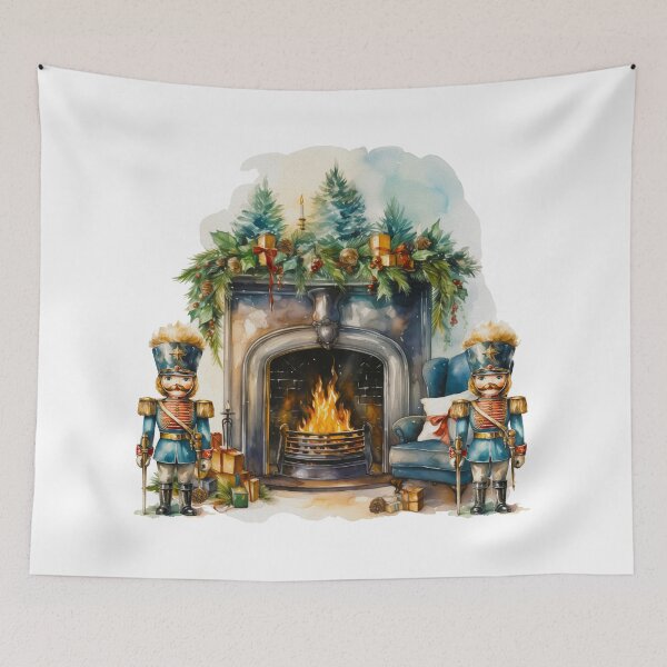 Item preview, Toy Soldiers by the Christmas Fireplace designed and sold by ZenEvoke.