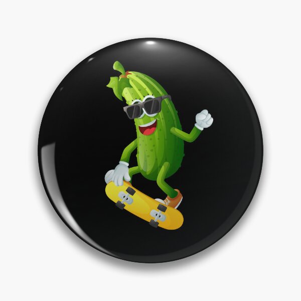 Item preview, Skateboarding with Cucumbers designed and sold by sanna-black.
