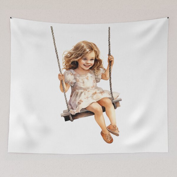 Item preview, Girl on a Swing designed and sold by Sketch-Shack.