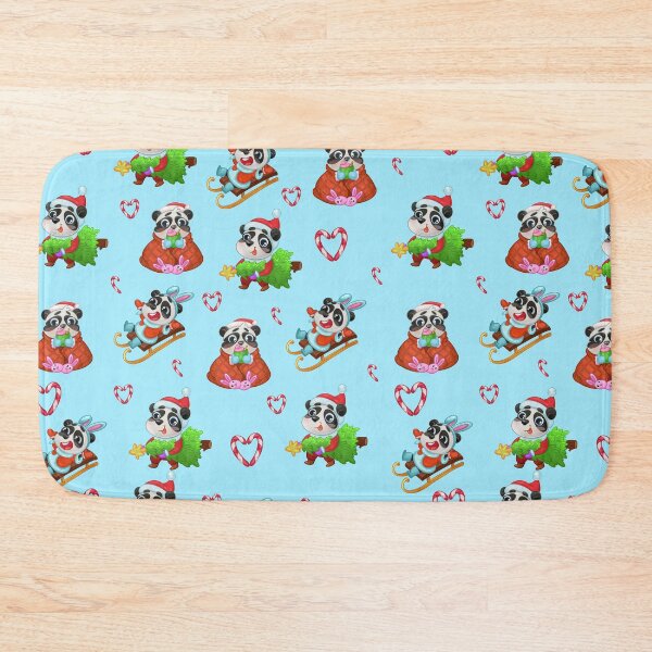 Item preview, Christmas winter pattern heart lollipop cocoa cup panda designed and sold by Folomkina-store.