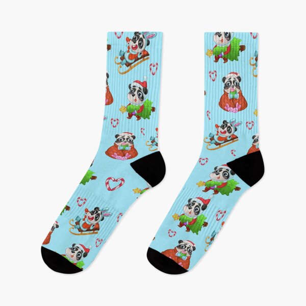 Item preview, Christmas winter pattern heart lollipop cocoa cup panda designed and sold by Folomkina-store.