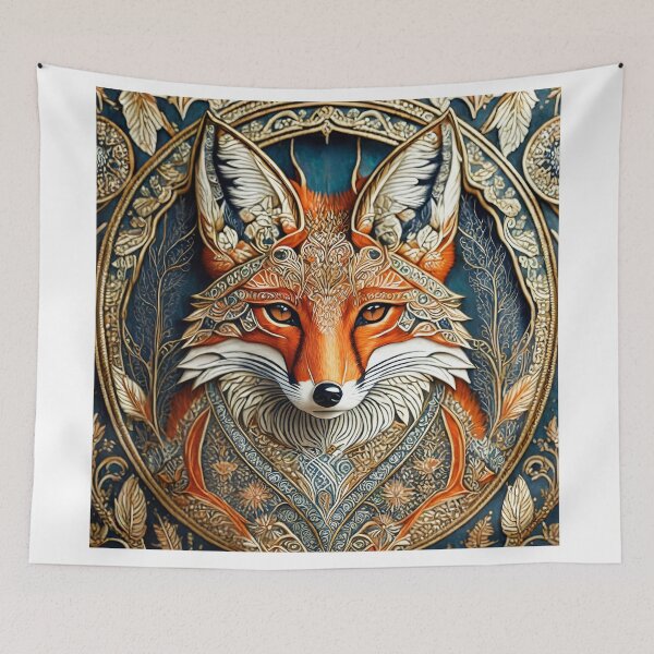 Item preview, Breathtaking storybook art of a detailed fox designed and sold by fotofeast.