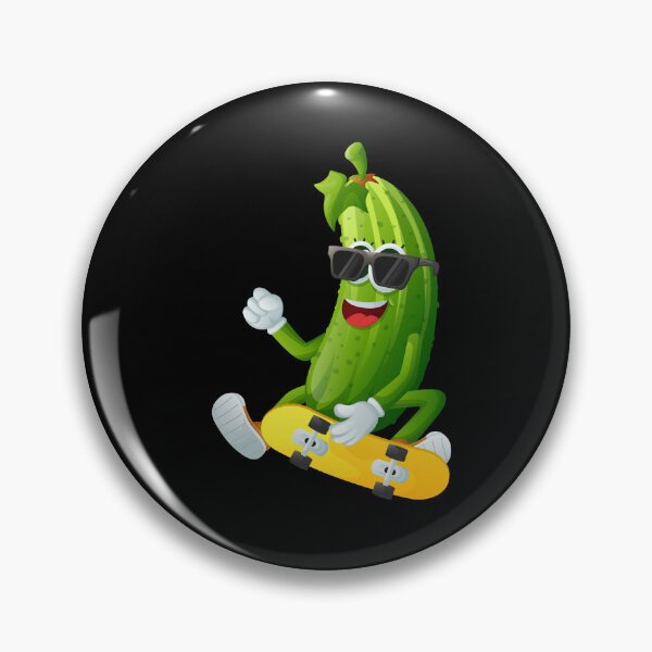 Item preview, Skateboarding with Cucumbers designed and sold by sanna-black.