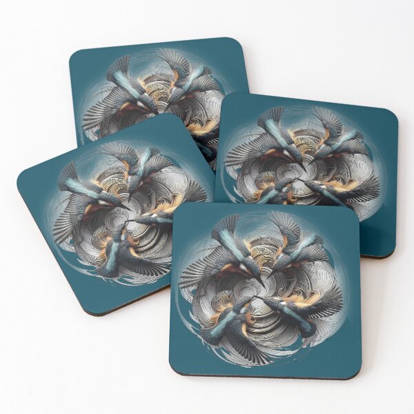 Item preview, Kingfishers designed and sold by Vibranta Studio.