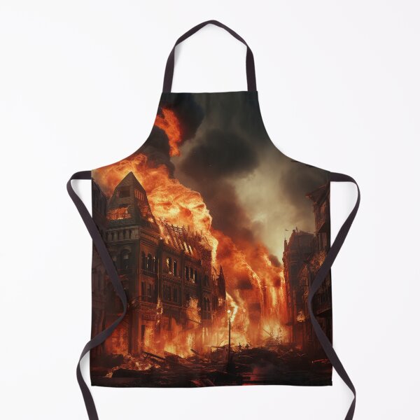Item preview, Massive Inferno Disrupts Downtown: City's Heart Engulfed in Flames designed and sold by Christian Weiss.