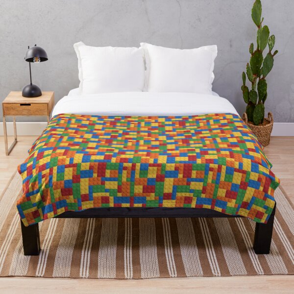 LegoLove Building Blocks Throw Blanket