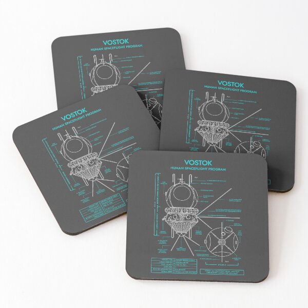 Item preview, Vostok. Human Spaceflight Program (Grey and Turquoise Blueprint. Vertical) designed and sold by BGALAXY.