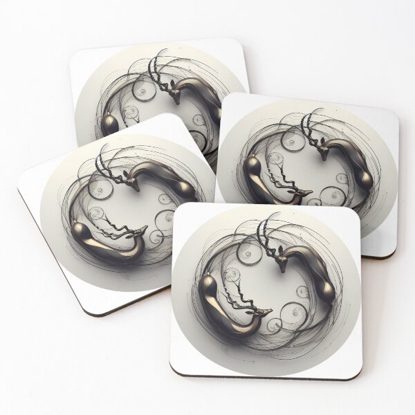 Item preview, Gazelles in a loop designed and sold by Vibranta Studio.
