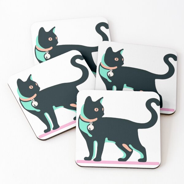 Item preview, Cat Silhouette Cat with Bell Cat Lover Gift Black Cat designed and sold by sharon1210.