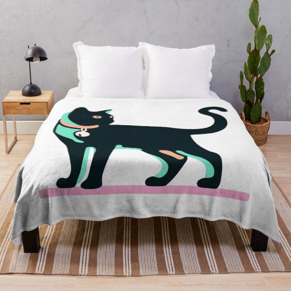 Item preview, Cat Silhouette Cat with Bell Cat Lover Gift Black Cat designed and sold by sharon1210.
