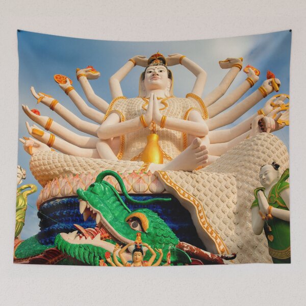 Item preview, Plai Laem White Buddha Thailand designed and sold by AJEvans.