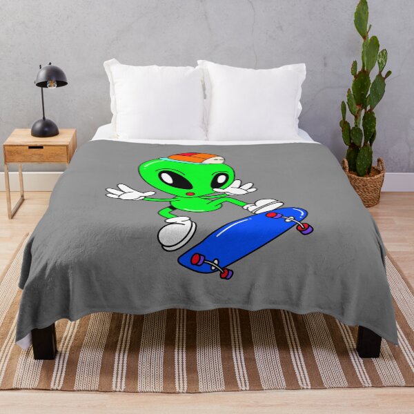 Item preview, Alien Invasion on Skateboards designed and sold by sanna-black.