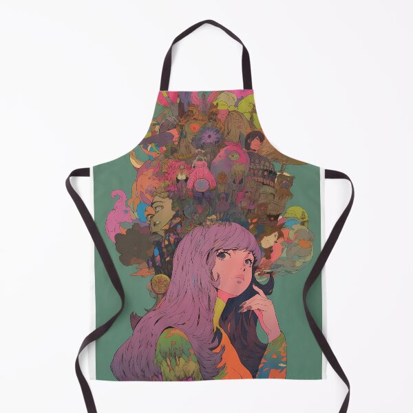 Item preview, Trippy Surrealist Anime Girl 3- Bohemian designed and sold by octoboobs.
