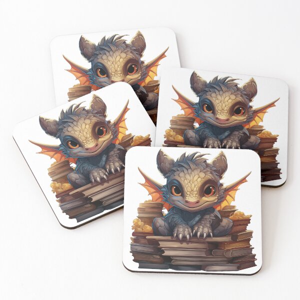 Item preview, Cute book dragon - library lover's gift designed and sold by Daydreamsatdawn.