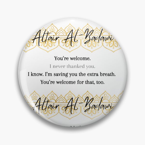 Item preview, Altair Al-Badawi Quotes designed and sold by awe-someA.