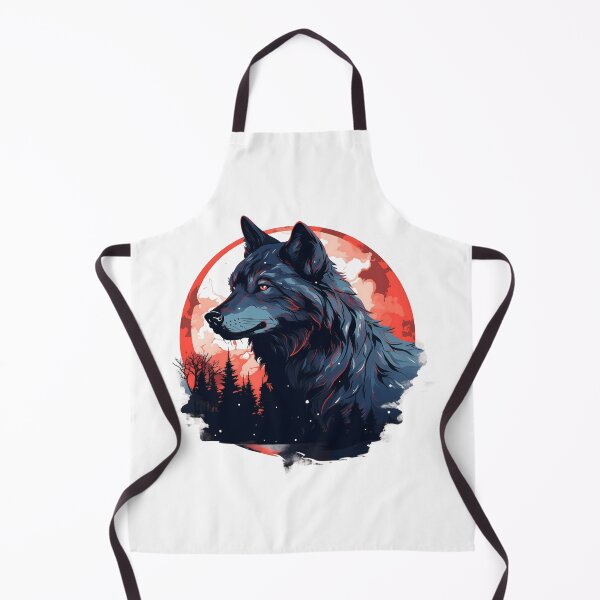 Item preview, Blue WolfDog, Red Moon designed and sold by taujiart.