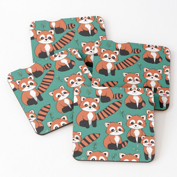 Item preview, Kawaii Red Panda Pattern Art Design  designed and sold by VisualMotivator.