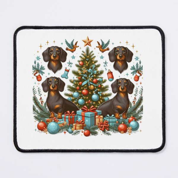 Item preview, Dachshund Christmas Tree designed and sold by GalaxyGraffiti.