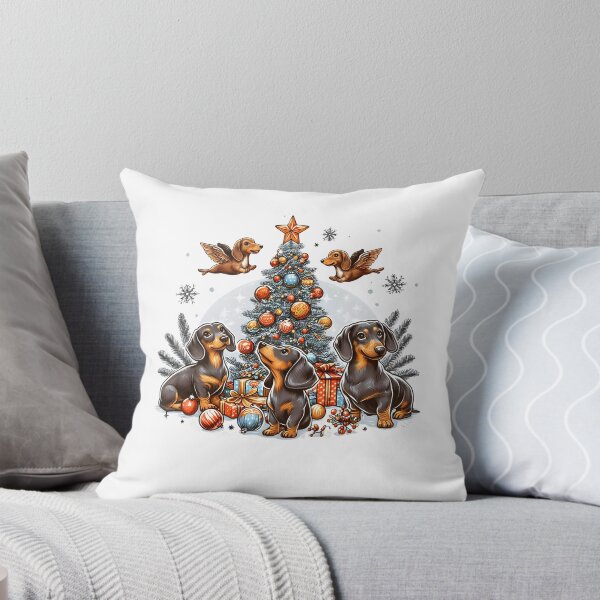 Item preview, Dachshund Christmas Tree designed and sold by GalaxyGraffiti.