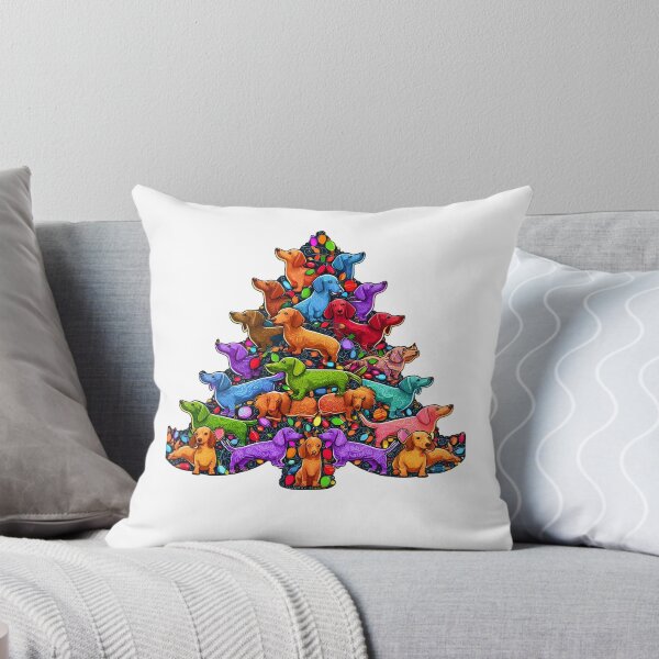 Item preview, Dachshund Christmas Tree designed and sold by GalaxyGraffiti.