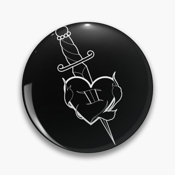 Item preview, Dagger stabbing heart designed and sold by Teyyaa.