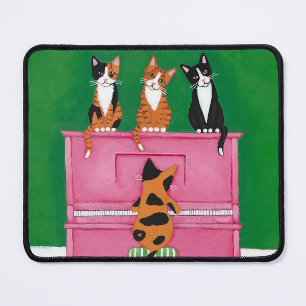 Item preview, Cats and the Pink Piano designed and sold by KilkennyCat Art.