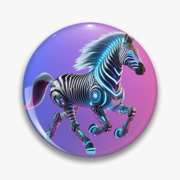 Item preview, Zebra Cybertech - Neon Stripe designed and sold by MrAI-Store.