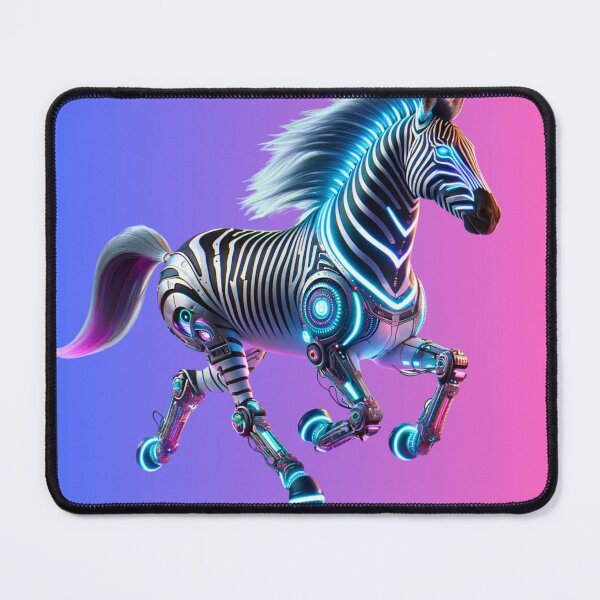 Item preview, Zebra Cybertech - Neon Stripe designed and sold by MrAI-Store.