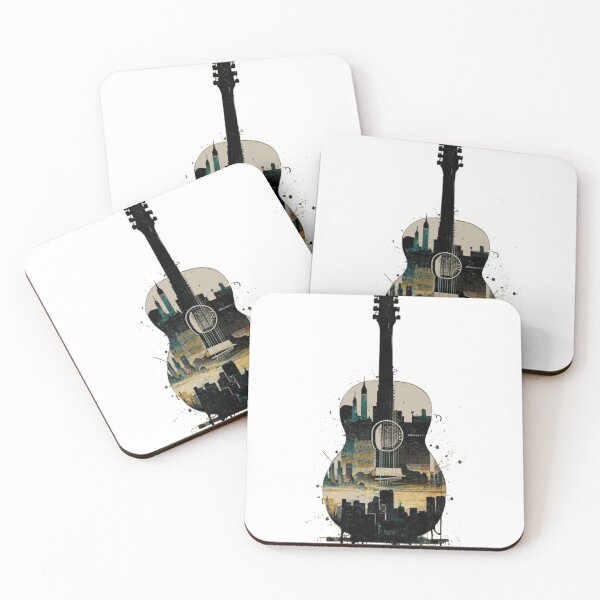 Item preview, City Guitarist Urban, Rock Cityscape Guitar designed and sold by unicornunicorn.