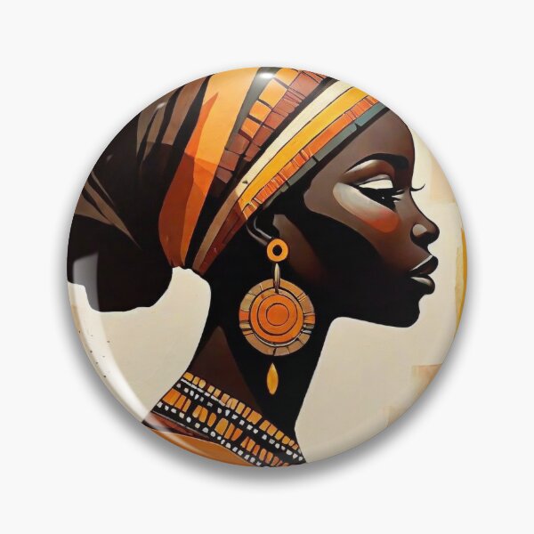 Item preview, African woman with earth colors designed and sold by prettyteeart.