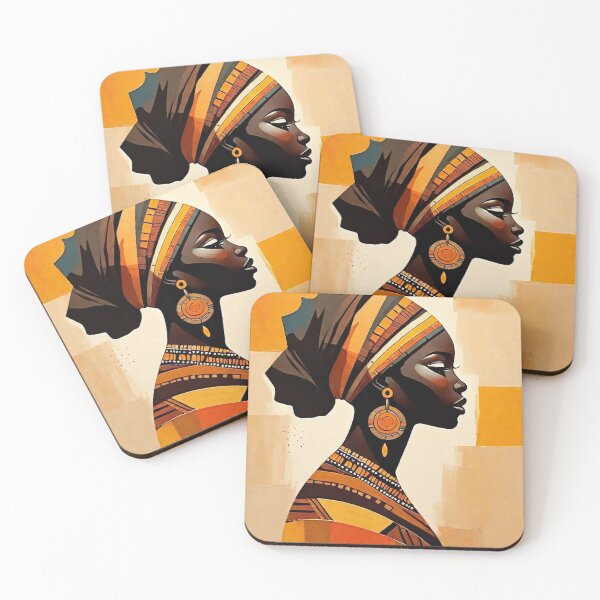 Item preview, African woman with earth colors designed and sold by prettyteeart.