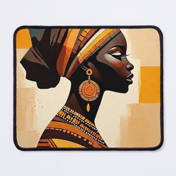Item preview, African woman with earth colors designed and sold by prettyteeart.
